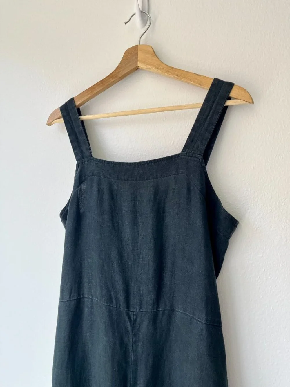 Everlane The Linen Square-Neck Jumpsuit - Sz 6